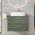 Arno 800mm 2-Drawer Wall Hung Vanity Unit with Countertop | Thumbnail Image