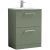 Nuie Arno Floor Standing 2-Drawer Vanity Unit with Basin-4 600mm Wide - Satin Green