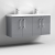 Arno Twin 1200mm 4-Door Wall Hung Vanity Unit
