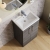 Nuie Arno Compact Floor Standing 2-Door Vanity Unit with Ceramic Basin 500mm Wide - Anthracite Woodgrain | Thumbnail Image