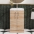 Arno Compact Woodgrain 500mm 2-Door Floor Standing Vanity Unit | Thumbnail Image
