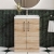 Arno Compact Woodgrain 600mm 2-Door Floor Standing Vanity Unit | Thumbnail Image