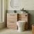 Arno Woodgrain 1100mm 2-Drawer Combination Vanity Basin and Toilet Unit | Thumbnail Image