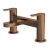 Nuie Arvan Pillar Mounted Bath Filler Tap - Brushed Bronze