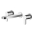 Nuie Arvan 3-Hole Wall Mounted Basin Mixer Tap without Plate - Chrome