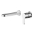 Nuie Arvan 2-Hole Wall Mounted Basin Mixer Tap without Plate - Chrome