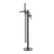 Nuie Arvan Freestanding Bath Shower Mixer Tap with Shower Kit - Brushed Pewter