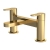 Nuie Arvan Pillar Mounted Bath Filler Tap - Brushed Brass