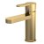 Nuie Arvan Mono Basin Mixer Tap with Push Button Waste - Brushed Brass