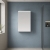 Nuie Athena 1-Door Mirrored Bathroom Cabinet 715mm H x 450mm W - Gloss White | Thumbnail Image