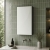 Nuie Athena 1-Door Mirrored Bathroom Cabinet 715mm H x 450mm W - Charcoal Black Woodgrain | Thumbnail Image