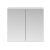 Nuie Athena Mirrored Cabinet (50/50) 800mm Wide - Gloss Grey Mist