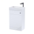 Nuie Athena Slimline Basin and WC Toilet Combination Unit 500mm Wide - Gloss White