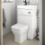 Athena 500mm Cloakroom 2-in-1 Combination Vanity and WC Unit