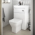 Athena 500mm Cloakroom 2-in-1 Combination Vanity and WC Unit