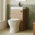 Athena 500mm Cloakroom 2-in-1 Combination Vanity and WC Unit | Thumbnail Image