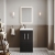 Nuie Athena Floor Standing 2-Door Vanity Unit with Basin-1 500mm Wide - Charcoal Black | Thumbnail Image