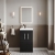 Nuie Athena Floor Standing 2-Door Vanity Unit with Basin-3 500mm Wide - Charcoal Black | Thumbnail Image