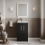 Nuie Athena Floor Standing 2-Door Vanity Unit with Basin-4 500mm Wide - Charcoal Black | Thumbnail Image
