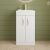 Nuie Athena Floor Standing 2-Door Vanity Unit with Basin-1 500mm Wide - Gloss White | Thumbnail Image