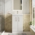 Athena 500mm 2-Door Floor Standing Vanity Unit with Countertop | Thumbnail Image