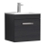 Nuie Athena Wall Hung 1-Drawer Vanity Unit with Basin-2 500mm Wide - Charcoal Black