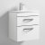 Nuie Athena Wall Hung 2-Drawer Vanity Unit with Basin-4 500mm Wide - Gloss White