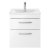 Nuie Athena Wall Hung 2-Drawer Vanity Unit with Basin-4 500mm Wide - Gloss White