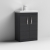 Nuie Athena Floor Standing 2-Door Vanity Unit with Basin-1 600mm Wide - Charcoal Black