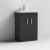 Nuie Athena Floor Standing 2-Door Vanity Unit with Basin-3 600mm Wide - Charcoal Black