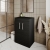 Nuie Athena Floor Standing 2-Door Vanity Unit and Worktop 600mm Wide - Charcoal Black