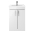 Nuie Athena Floor Standing 2-Door Vanity Unit with Basin-1 600mm Wide - Gloss White
