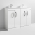 Athena Twin 1200mm 4-Door Floor Standing Vanity Unit