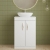Athena 600mm 2-Door Floor Standing Vanity Unit with Countertop | Thumbnail Image