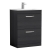 Nuie Athena Floor Standing 2-Drawer Vanity Unit with Basin-2 600mm Wide - Charcoal Black | Thumbnail Image