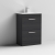 Nuie Athena Floor Standing 2-Drawer Vanity Unit with Basin-2 600mm Wide - Charcoal Black | Thumbnail Image