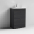 Nuie Athena Floor Standing 2-Drawer Vanity Unit with Basin-4 600mm Wide - Charcoal Black | Thumbnail Image