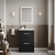 Nuie Athena Floor Standing 2-Drawer Vanity Unit with Basin-4 600mm Wide - Charcoal Black | Thumbnail Image