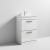 Nuie Athena Floor Standing 2-Drawer Vanity Unit with Basin-2 600mm Wide - Gloss White