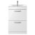 Nuie Athena Floor Standing 2-Drawer Vanity Unit with Basin-2 600mm Wide - Gloss White