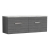 Nuie Athena Wall Hung 2-Drawer Vanity Unit with Bellato Grey Worktop 1200mm Wide - Anthracite Woodgrain | Thumbnail Image