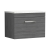 Nuie Athena Wall Hung 1-Drawer Vanity Unit with Sparkling White Worktop 600mm Wide - Anthracite Woodgrain
