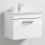 Nuie Athena Wall Hung 1-Drawer Vanity Unit with Basin-1 600mm Wide - Gloss White