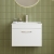 Nuie Athena Wall Hung 1-Drawer Vanity Unit with Basin-2 600mm Wide - Gloss White | Thumbnail Image