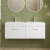Nuie Athena Wall Hung 2-Drawer Vanity Unit with Double Basin 1200mm Wide - Gloss White | Thumbnail Image
