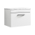 Nuie Athena Wall Hung 1-Drawer Vanity Unit with Carrera Marble Worktop 600mm Wide - Gloss White | Thumbnail Image
