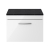 Nuie Athena Wall Hung 1-Drawer Vanity Unit with Sparkling Black Worktop 600mm Wide - Gloss White