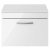 Nuie Athena Wall Hung 1-Drawer Vanity Unit and Worktop 600mm Wide - Gloss White