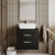 Athena 600mm 2-Drawer Wall Hung Vanity Unit with Countertop