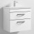 Nuie Athena Wall Hung 2-Drawer Vanity Unit with Basin-1 600mm Wide - Gloss White